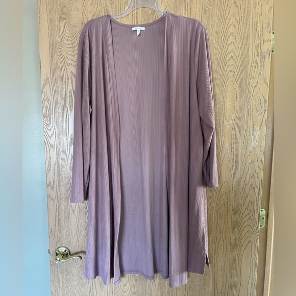 Maurice’s Soft Pink Ribbed Duster - Picture 1 of 5